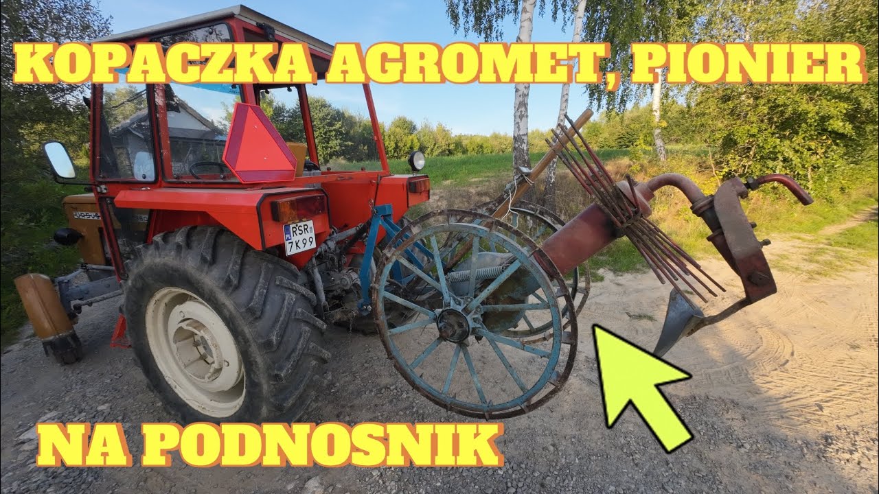 Przeróbka Kopaczki Konnej Do Ziemniaków Na Podnośnik- Ursus C360 Próba w Rzędach