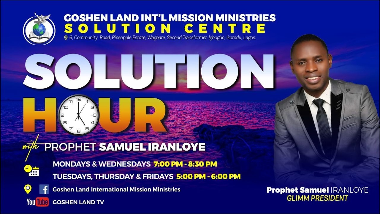 SOLUTION HOUR WITH SAMUEL IRANLOYE: THE GLORY OF THE LORD //11:02:2026//