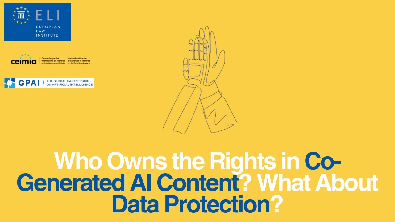 Who Owns the Rights in Co-Generated AI Content? What About Data Protection?