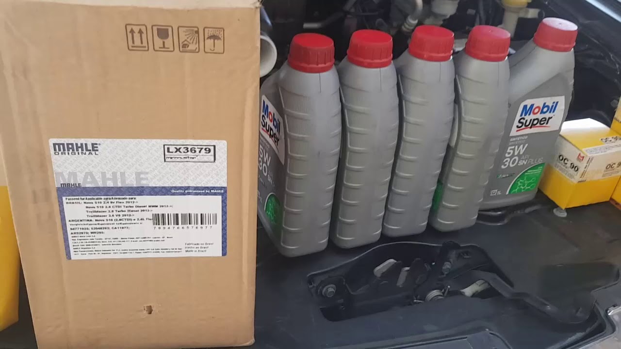 Troca de óleo e filtros da S10 2.4 8v N24 Flex 2014