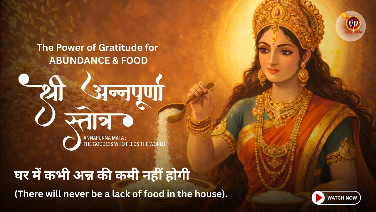 The Power of Gratitude: ANNAPURNA STOTRAM | Prayer Every Morning | घर में कभी अन्न की कमी नहीं होगी