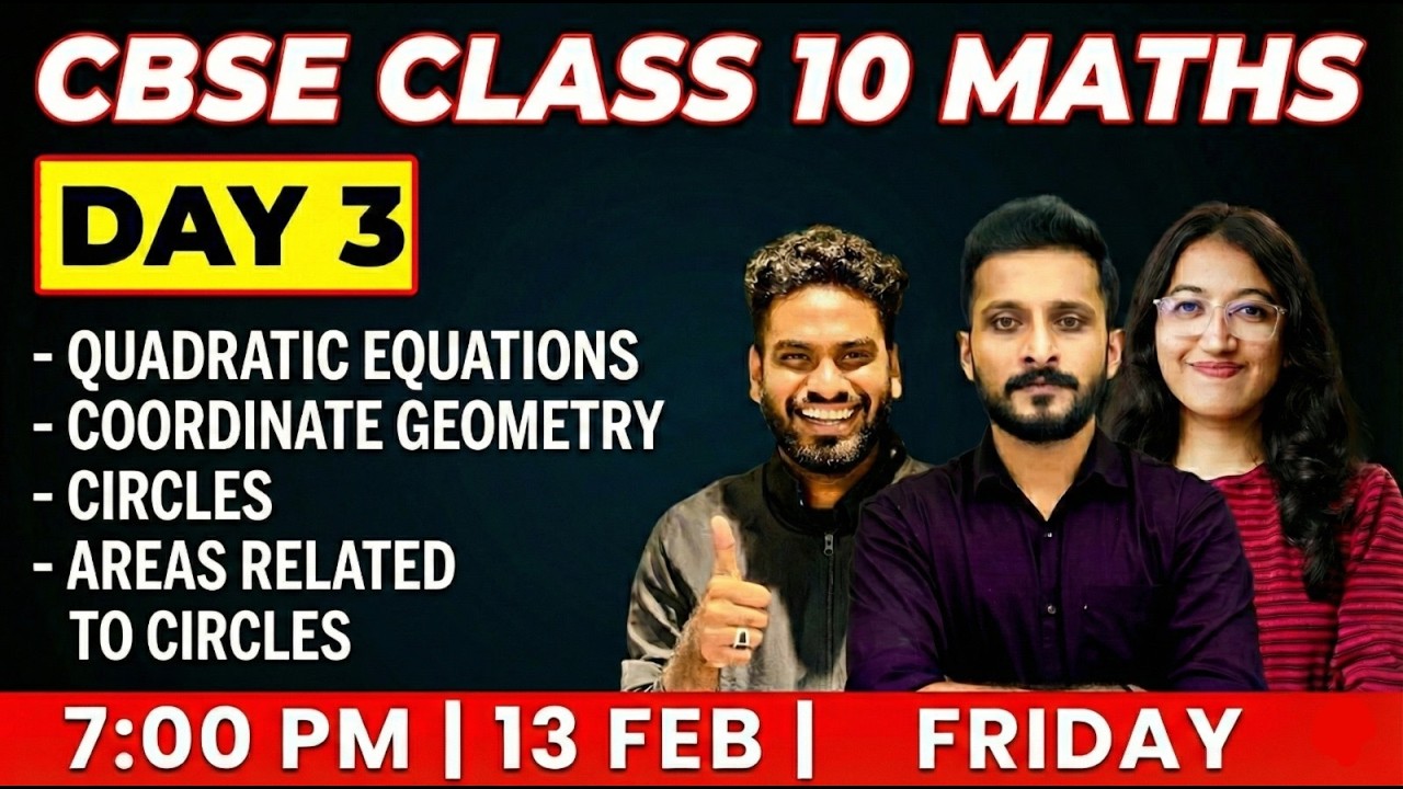 CBSE Class 10 Maths Exam | Chapters 4,7,10,12 | Exam Winner