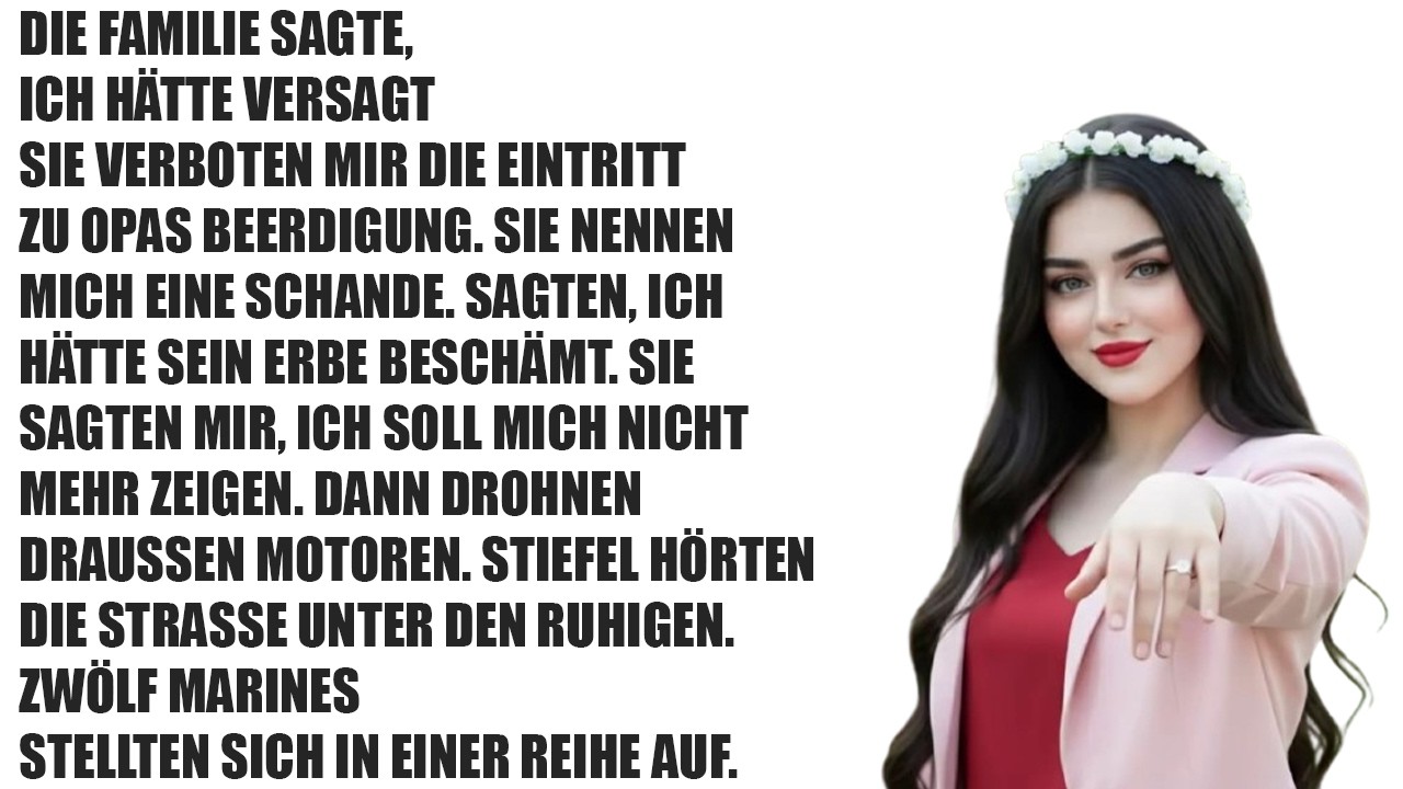 Meine Familie verbannte mich von Opas Beerdigung – bis 12 Marines salutierten „General, Ma’am“