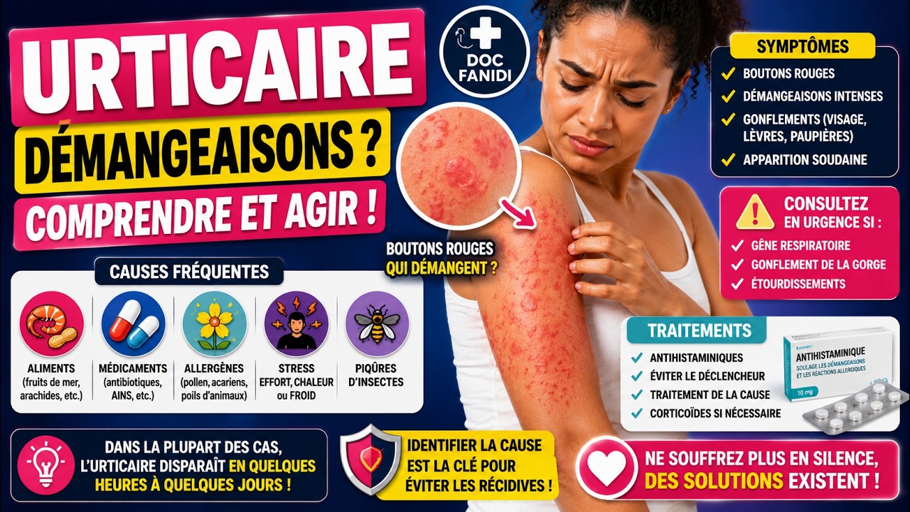 Urticaire : que faire ?