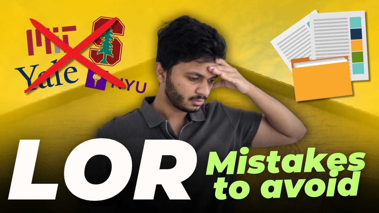 LOR Mistakes To Avoid | Letter of Recommendation 🎓 | MS in USA