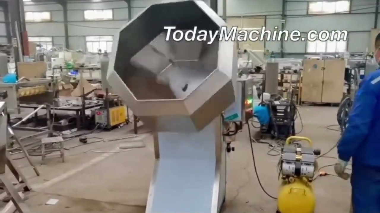 Octagonal Snacks Seasoning Mixer Machine Food Flavoring Machine