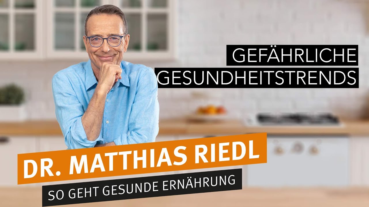 Ernährungsdoc Matthias Riedl: Dripbars und andere Gesundheitstrends