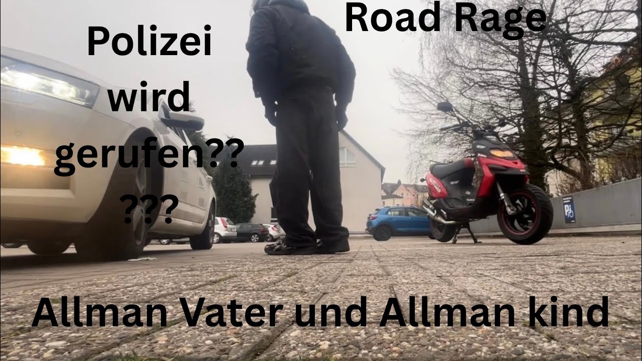Erste richtige aus Fahrt mit der Gilera und ersten whiliee Versuche(Road Rage)