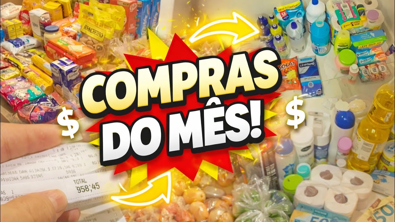 Compras Do Mês | Compras De Fevereiro 2026 | Compra De Supermercado | Leticia Leonel
