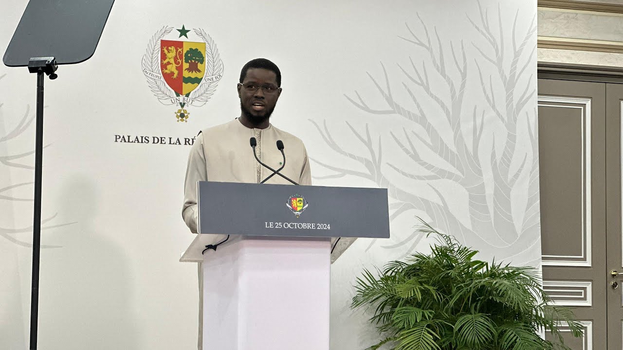 🛑DECLARATION DE SON EXCELLENCE MONSIEUR BASSIROU DIOMAYE DIAKHAR FAYE - VENDREDI 25 OCTOBRE 2024