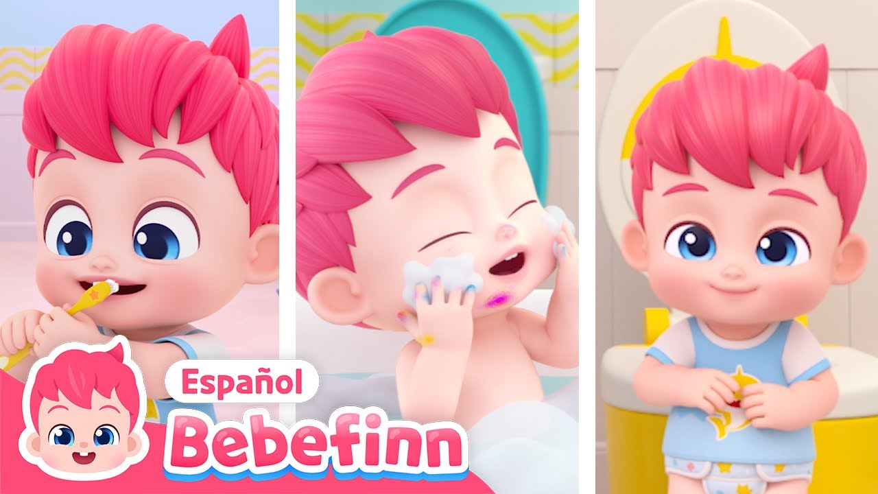Aprendamos Hábitos de Higiene🛁 | Canción del Baño | Canciones Infantiles | Bebefinn en español