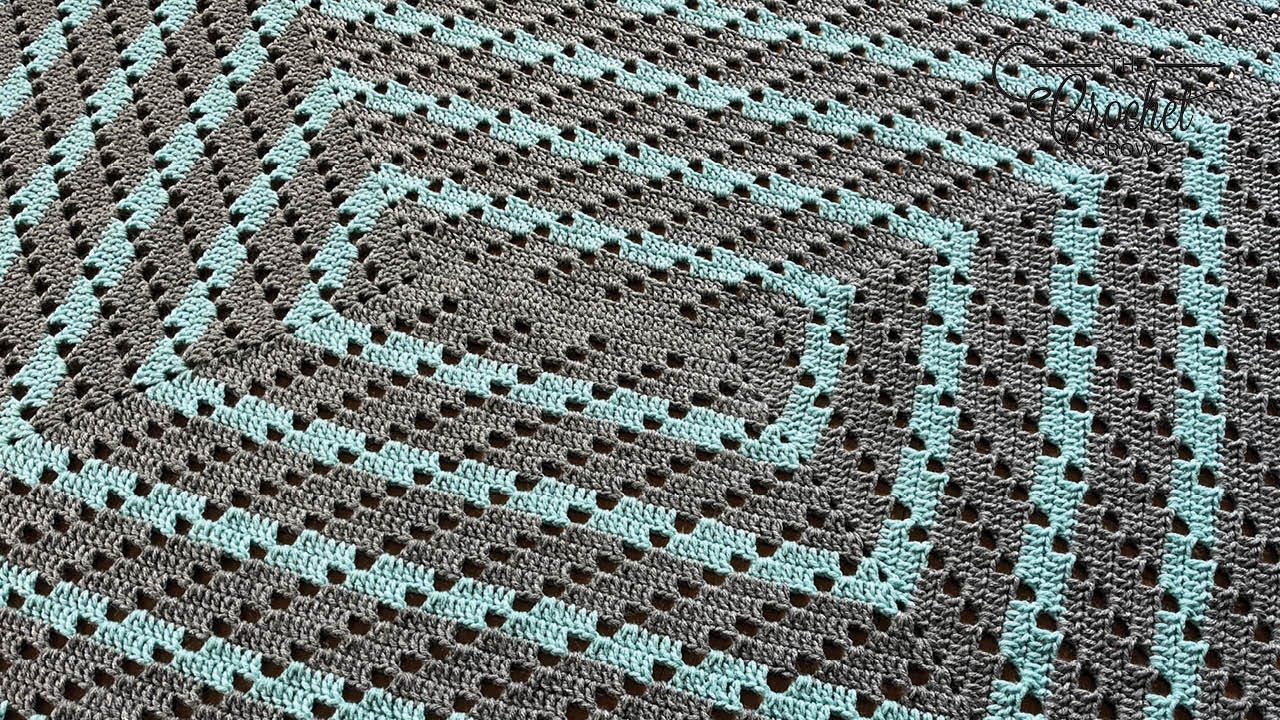 2 + 4 Easy Crochet Afghan | EASY | The Crochet Crowd