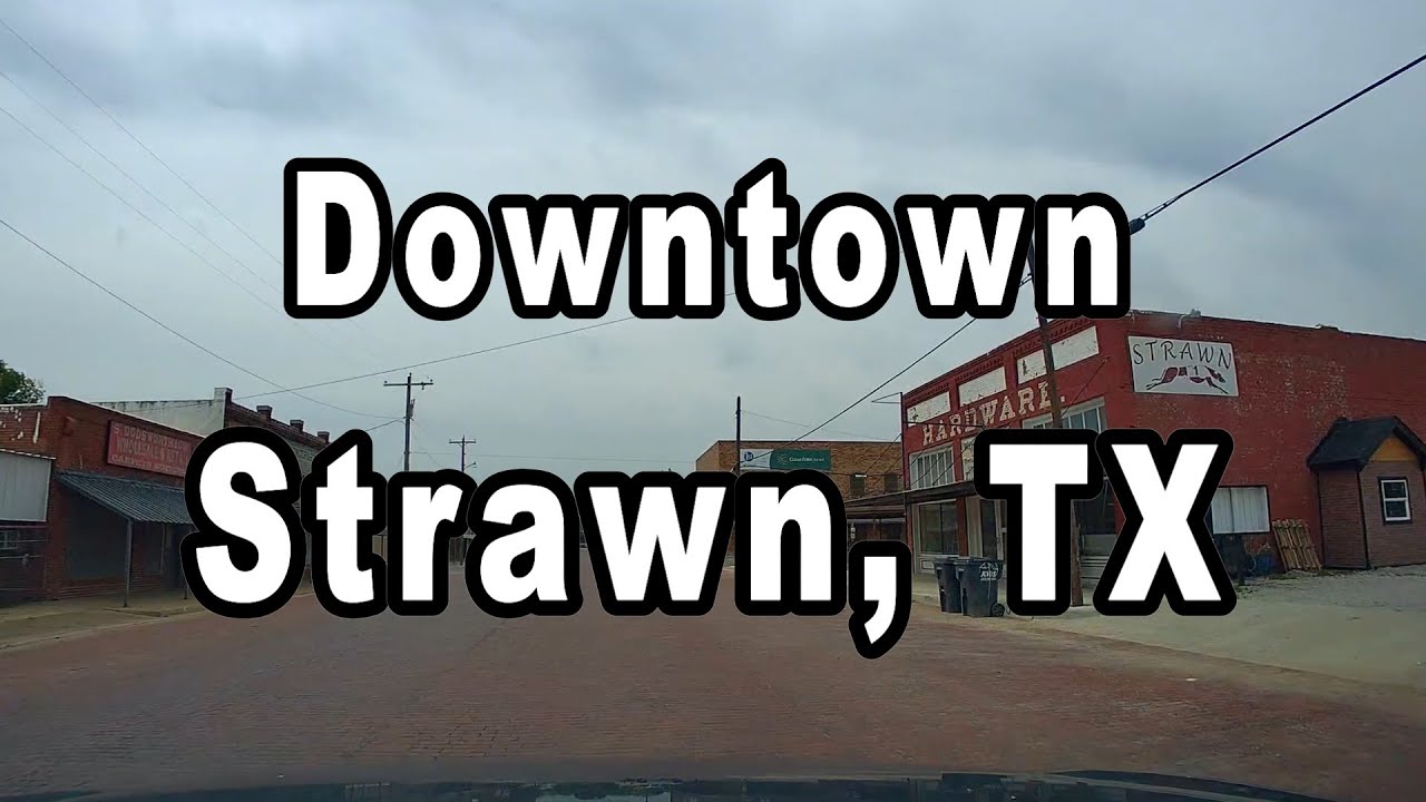 Driving Downtown Strawn, TX (Dash Cam)