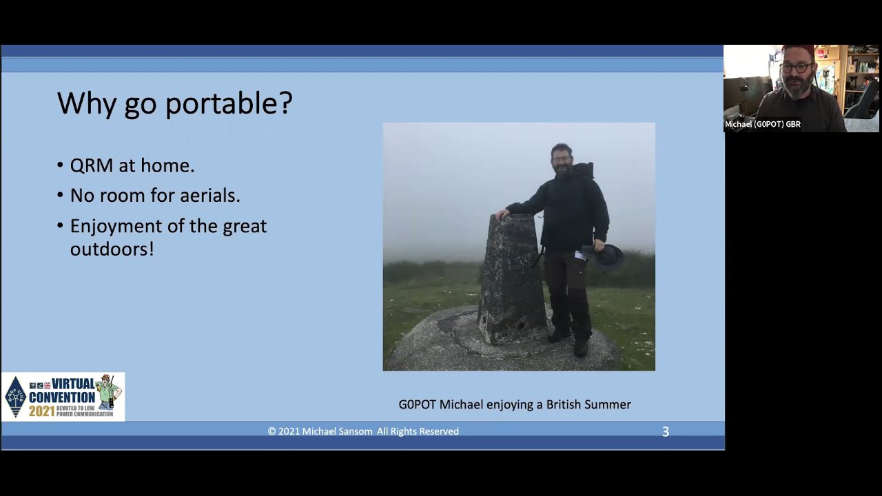 Michael, G0POT, shares his experience of operating from hilltops
