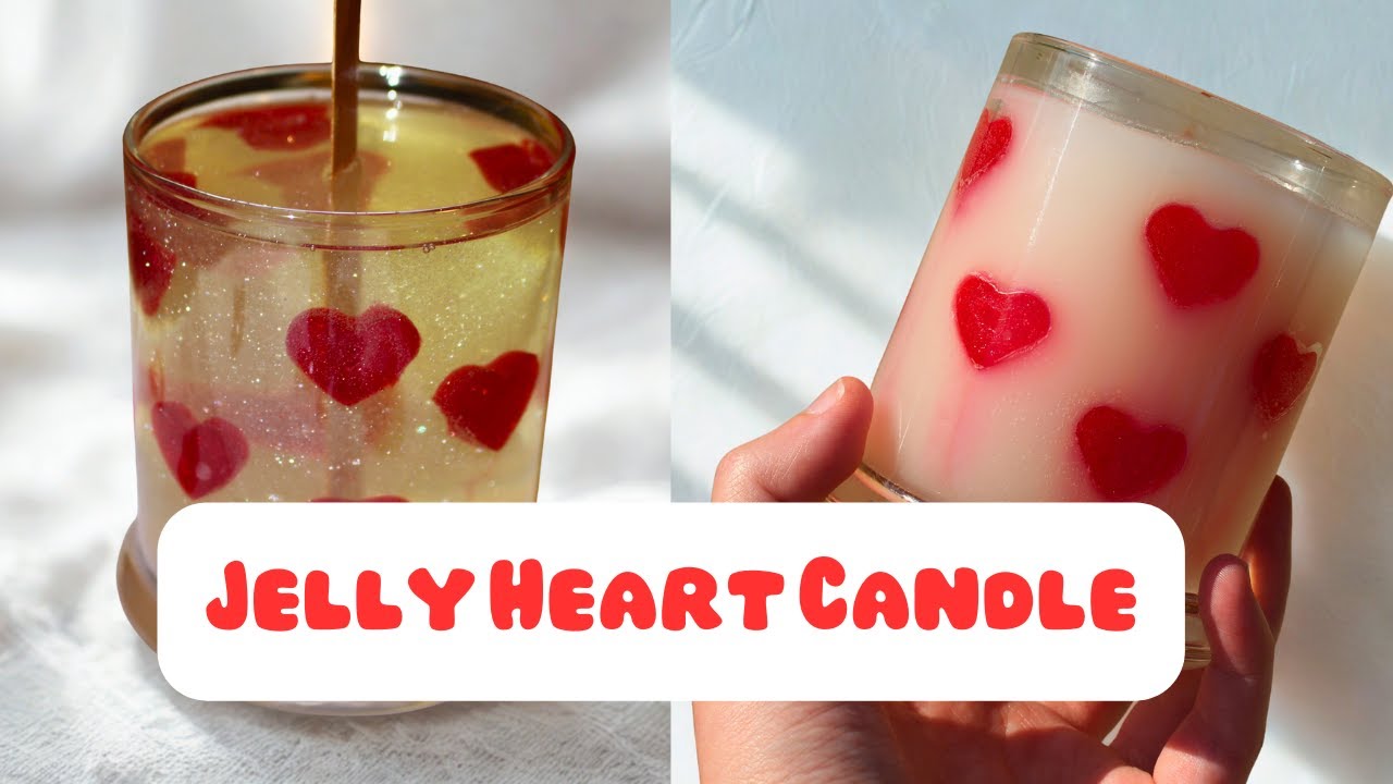 How to | DIY Jelly Heart Candle Tutorial! ❤️