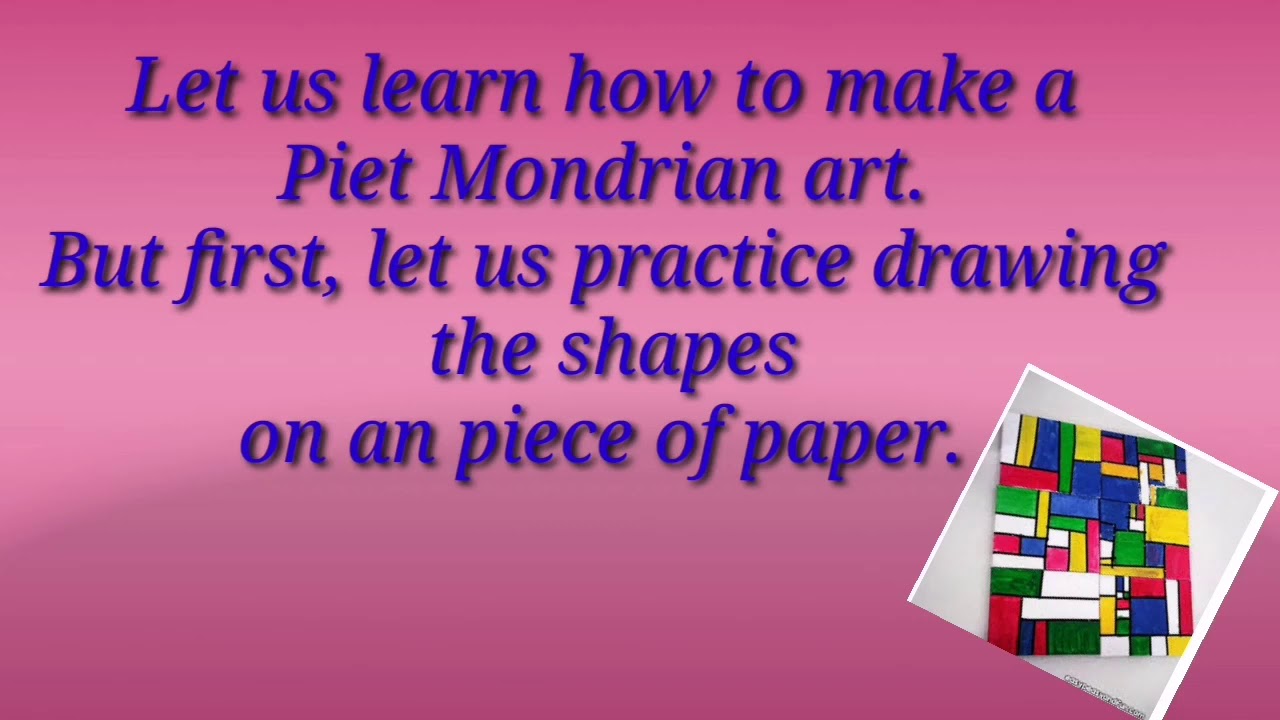 Piet Mondrian Art for Kids - Part 1