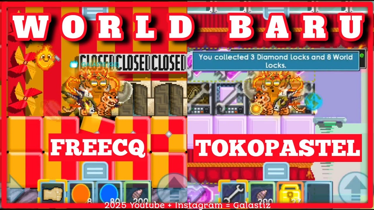 BELI FREECQ & TOKOPASTEL - GROWTOPIA INDONESIA