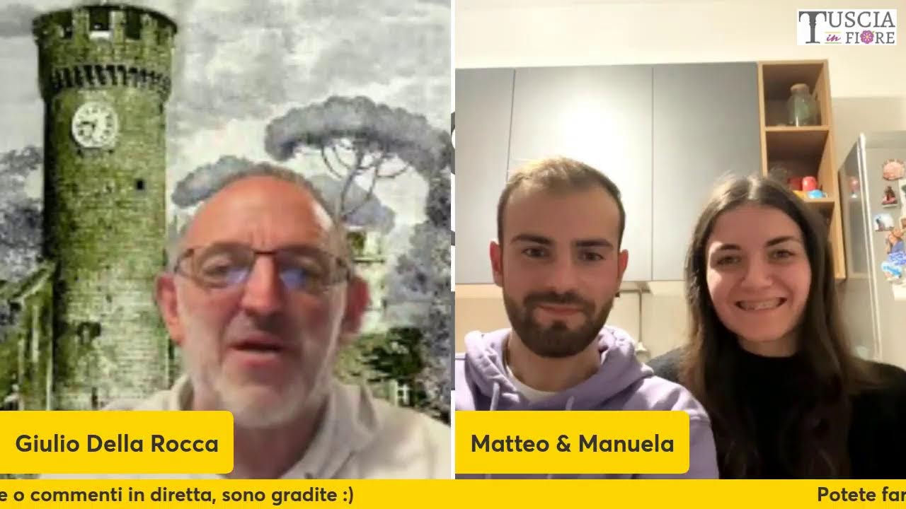 Il Focarone di Bagnaia con Matteo e Angelis e Manuela Alberti
