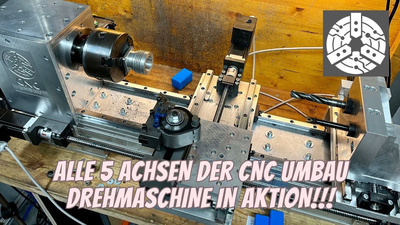 Selbstbau 5 Achs CNC Drehmaschine in Aktion!!!!!