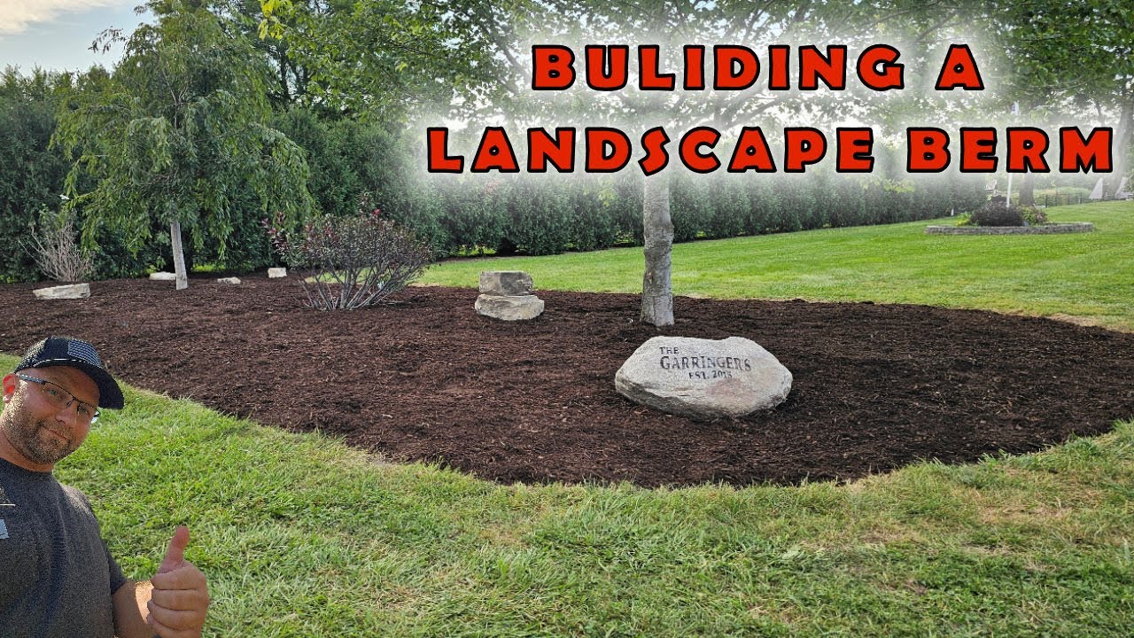 DIY landscape berm to transform your front yard