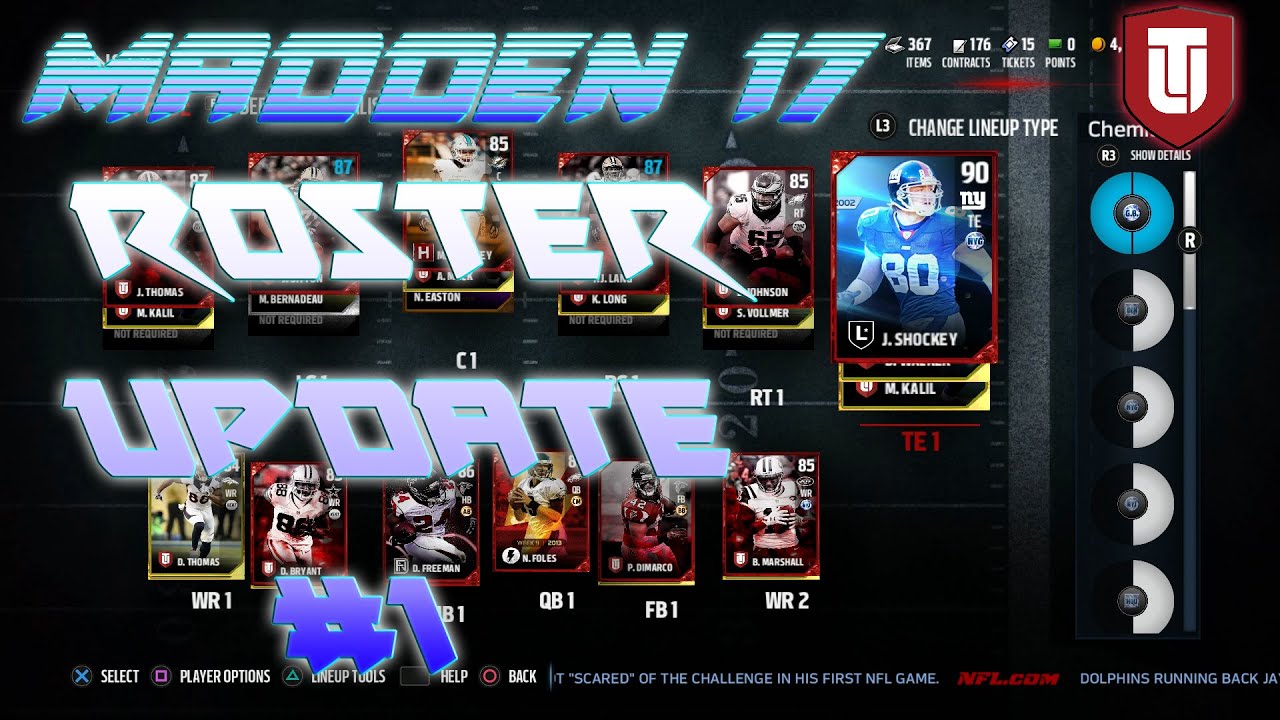 Madden 17 Ultimate Team- [Roster Update #1]