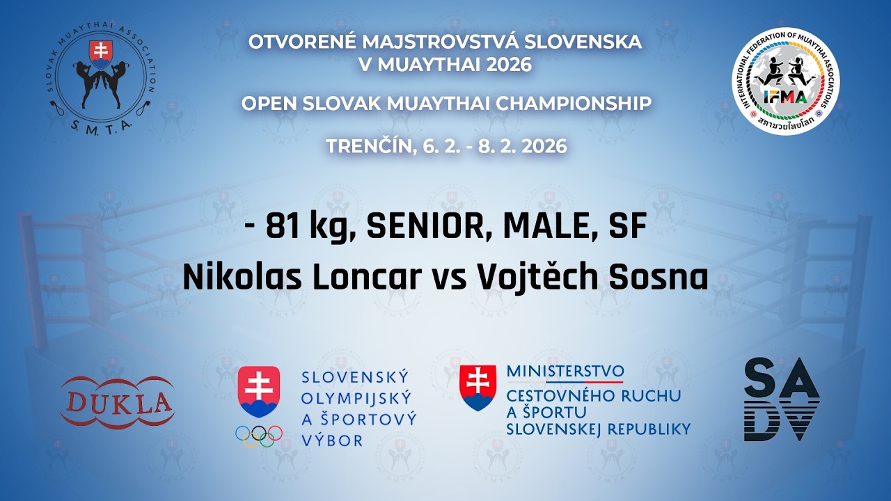 Nikolas Loncar vs Vojtěch Sosna - 81 kg, SENIOR, MALE, SF