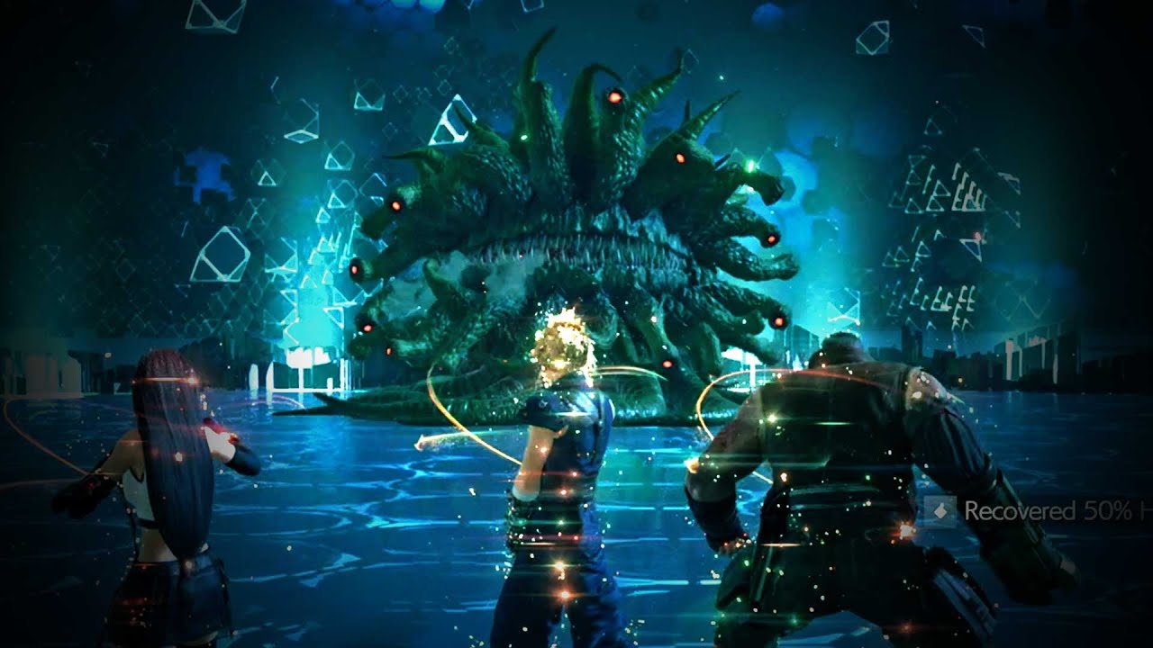 Final Fantasy VII Remake - Shinra Combat Simulator: Three-Person Team vs. Monsters of Legend