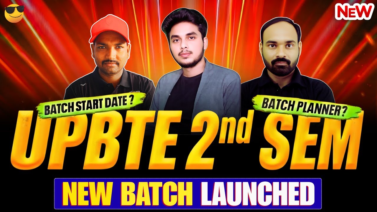 🚀2nd Semester Complete Batch Launch | UP Polytechnic | सभी Branch के लिए एक ही Course