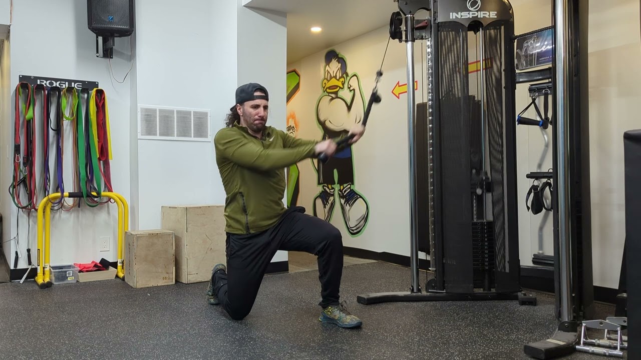 3 Anti-Rotation Cable Chops Stances