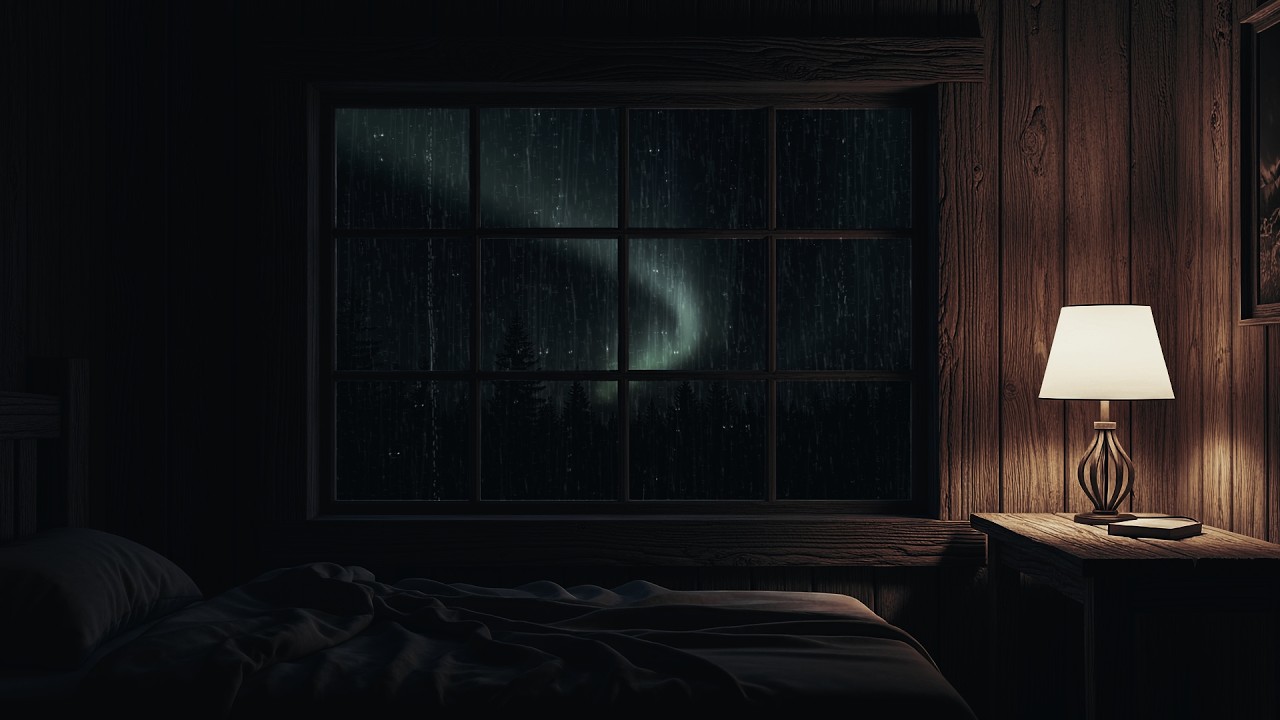 Thunderstorm Sounds for Sleeping Window | Rain on Glass at Night