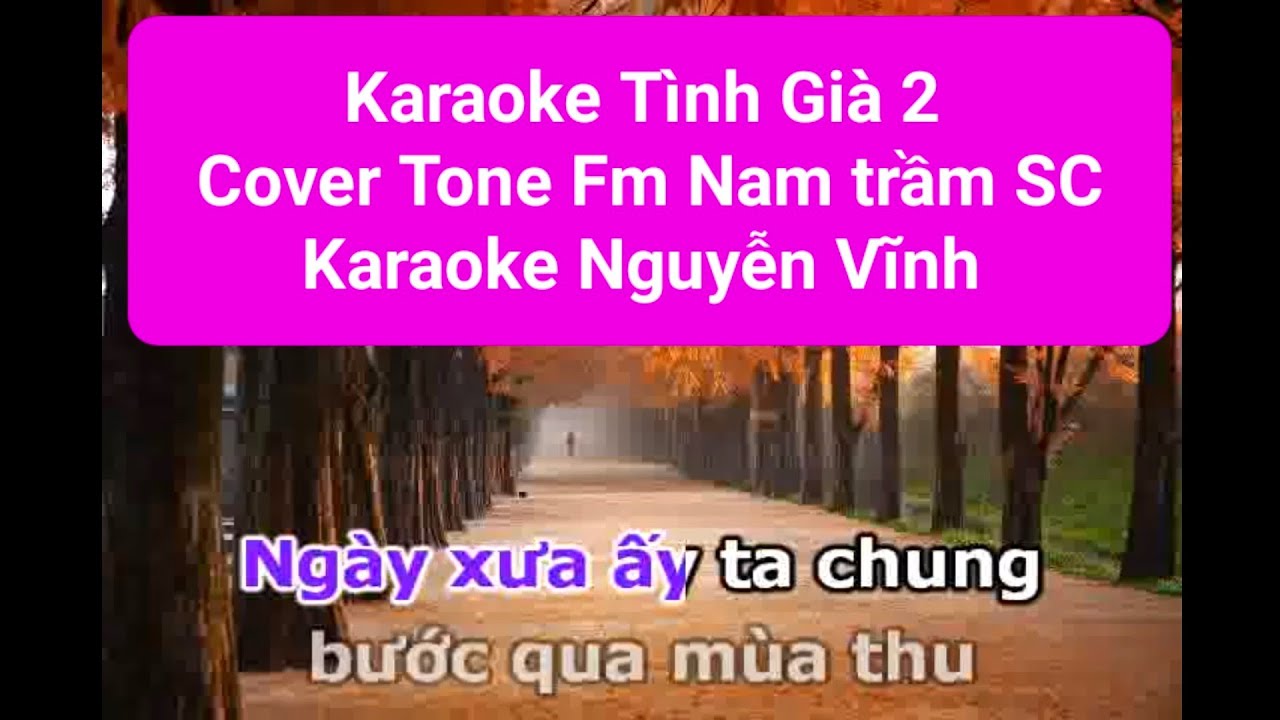 Karaoke Tình Già 2 Cha Cha Cha Cover (Richard Le Ai music) Tone Fm Nam trầm SC Karaoke Nguyễn Vĩnh 