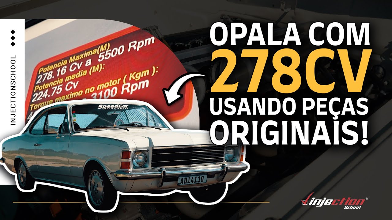 Preparando um motor de opala para alcançar 250cv usando peças originais! -  InjectionSchool