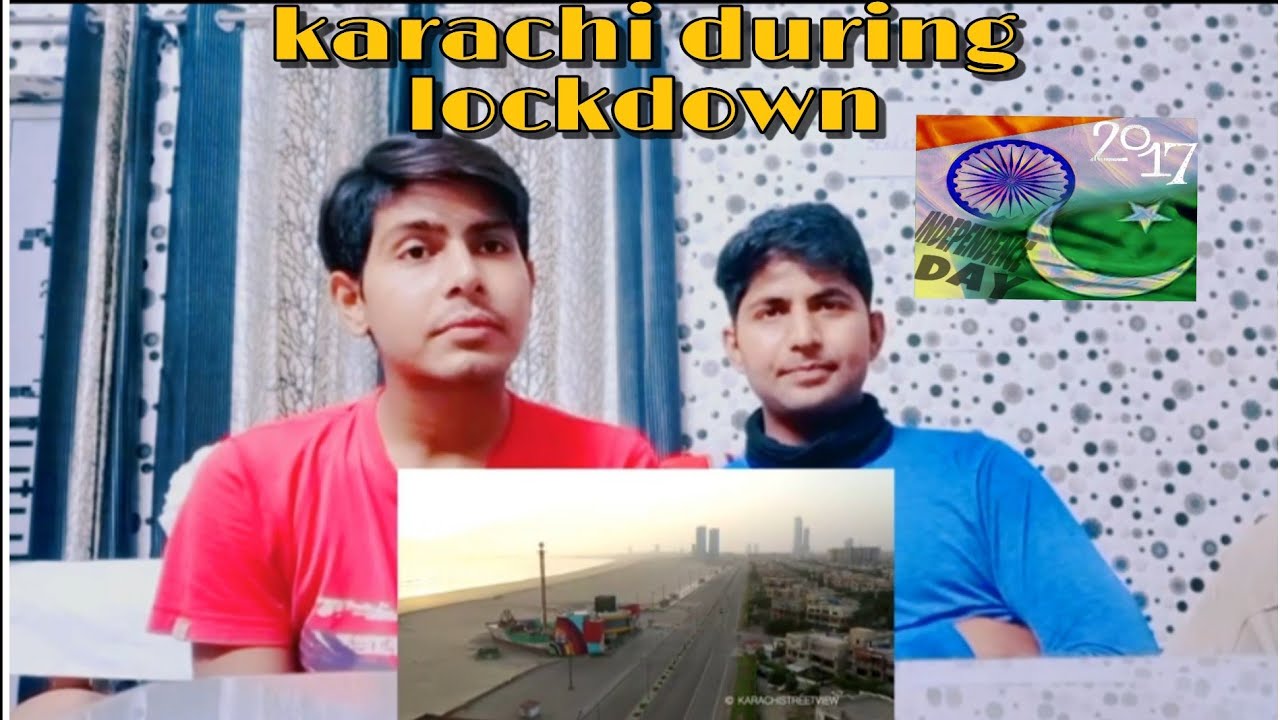 Indians reacting on Pakistan during lockdown because of corona, beautiful drone view of karachi