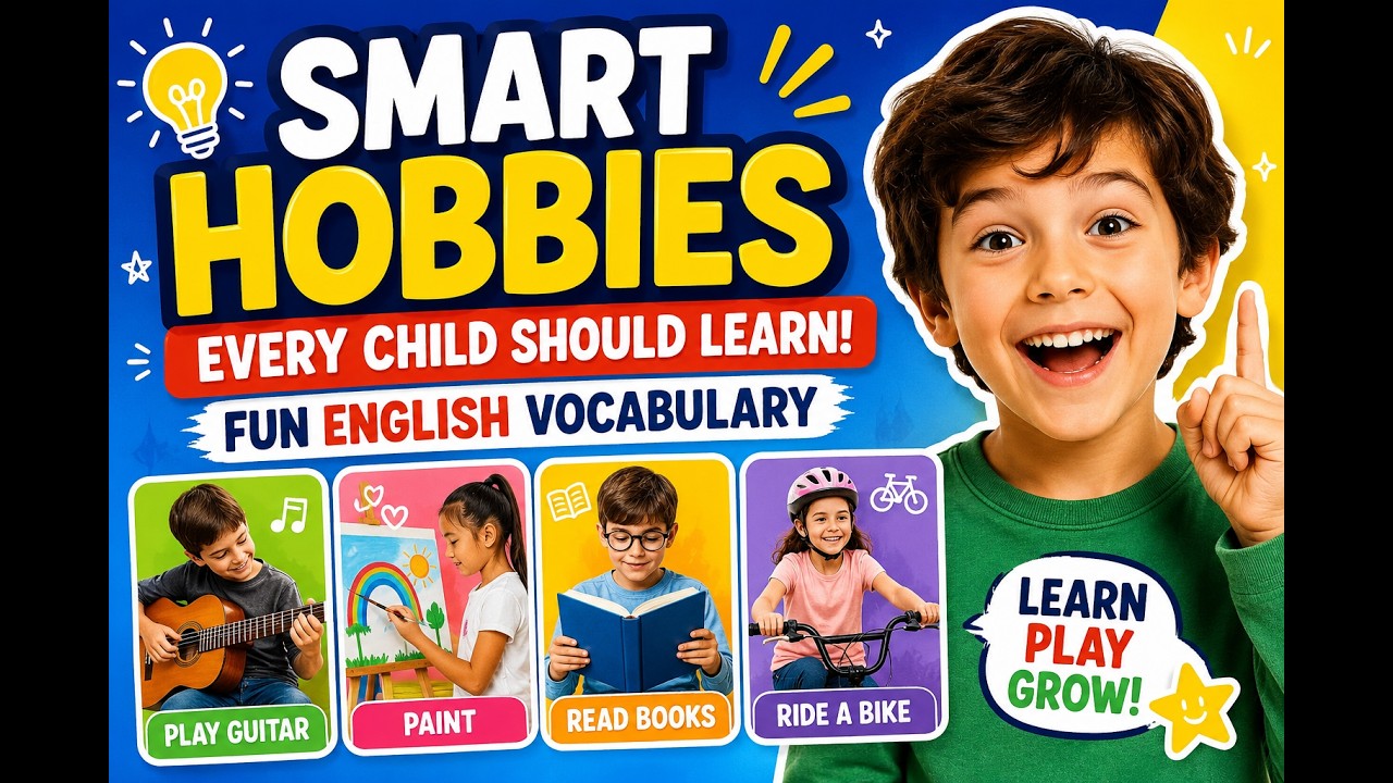 ​Smart Hobbies Every Child Should Learn! 🚀 | Fun English Vocabulary
