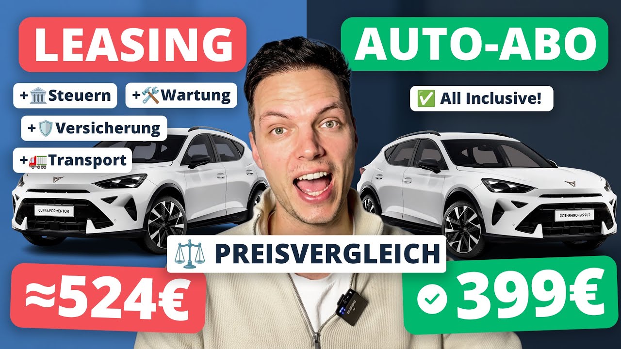 Auto-Abo g&uuml;nstiger als Leasing? &Uuml;berraschender Preisvergleich!