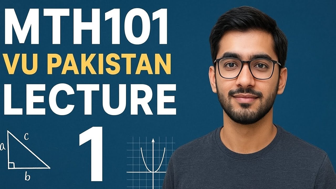 Mth101 Short Lecture Series Lecture 1|VU Pakistan|