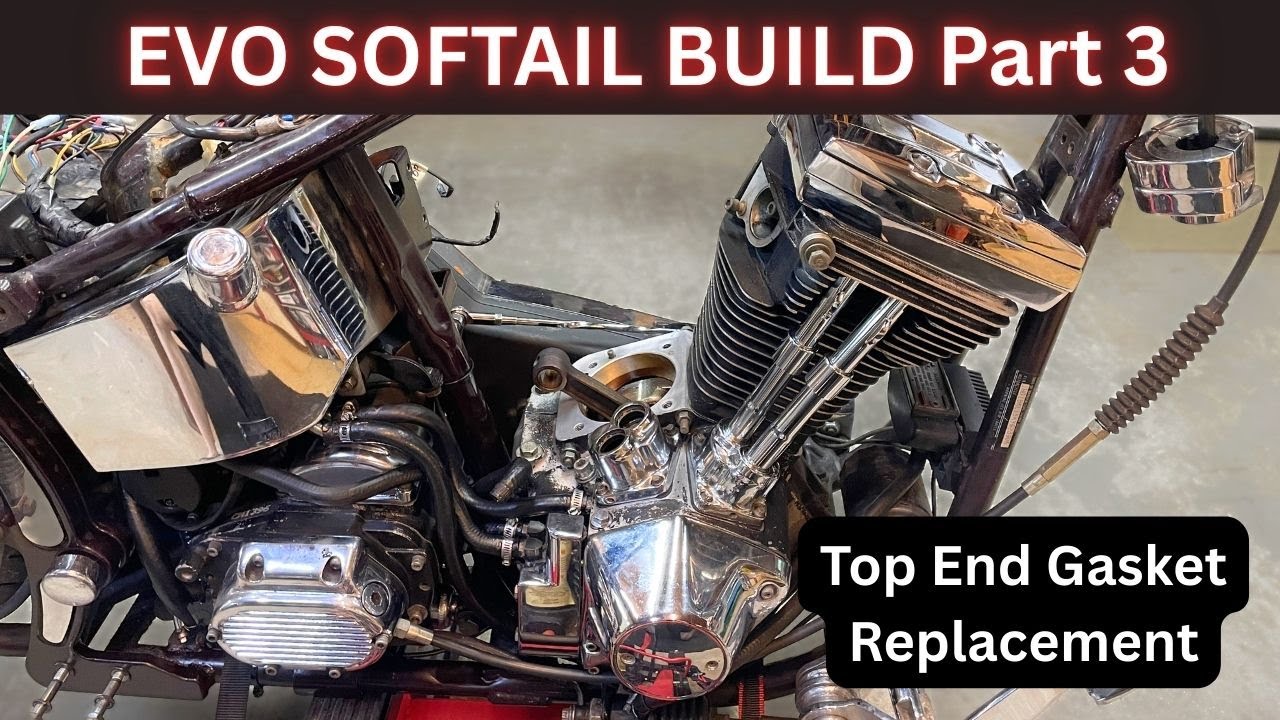 ПРОЕКТ ВОССТАНОВЛЕНИЯ EVO SOFTAIL Часть 3. ПРОКЛАДКИ ВЕРХНЕЙ ЧАСТИ HARLEY EVO. 1989 Harley-Davids...