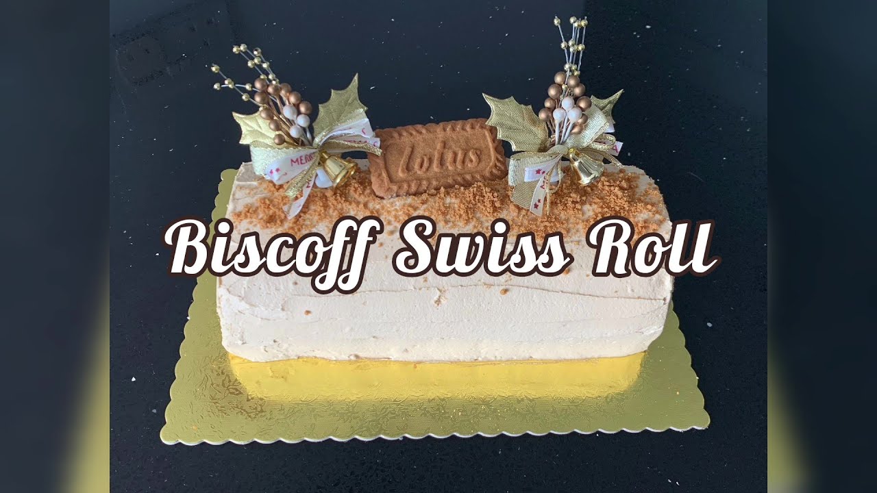 Biscoff Swiss Roll