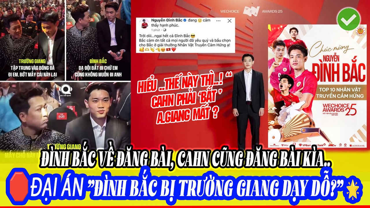 🔥 NÓNG: ĐÌNH BẮC BỊ TRƯỜNG GIANG 'DẠY DỖ'? Team CAHN CHÍNH THỨC LÊN TIẾNG - Pha Đáp Trả CỰC CHẤT!