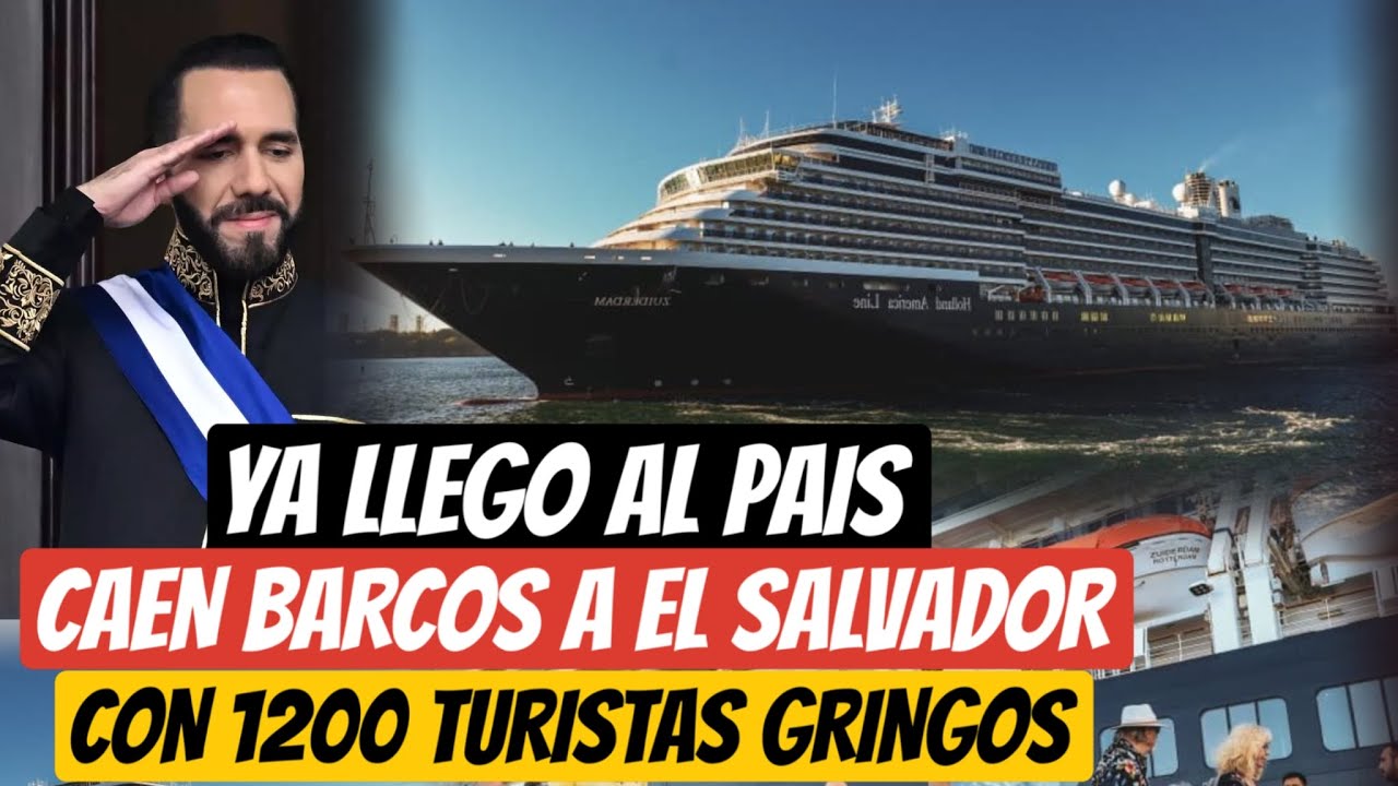 CAE BARCO CON 1200 GRINGOS A EL SALVADOR YA LLEGO
