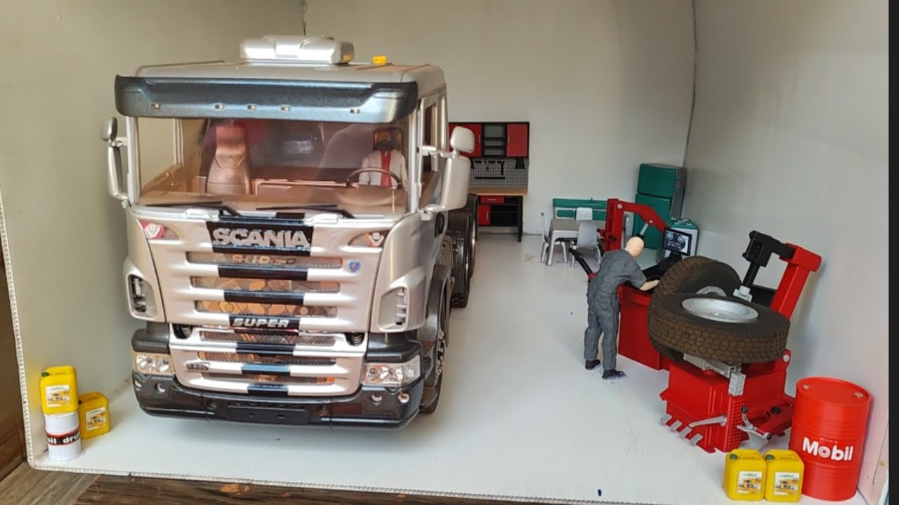 Rc oficina Truck 1/14 detalhes.