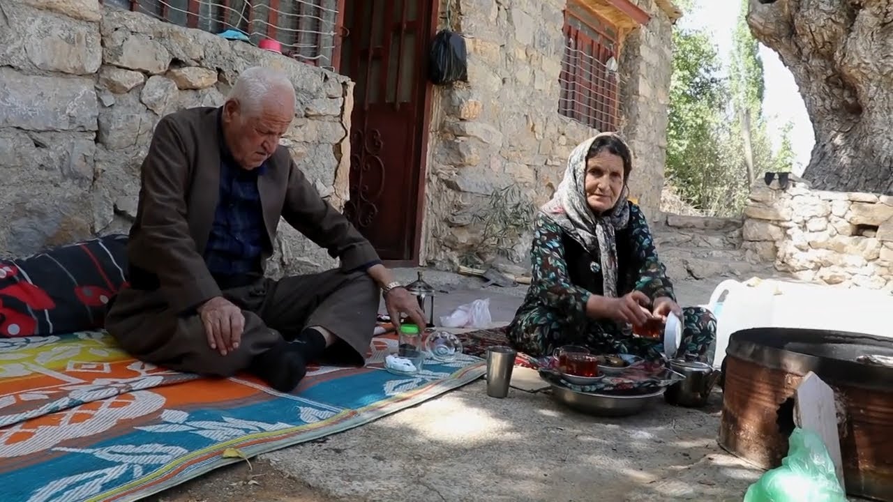 Late Summer Moments: My Grandparents at a Cottage in Horaman, Kurdistan