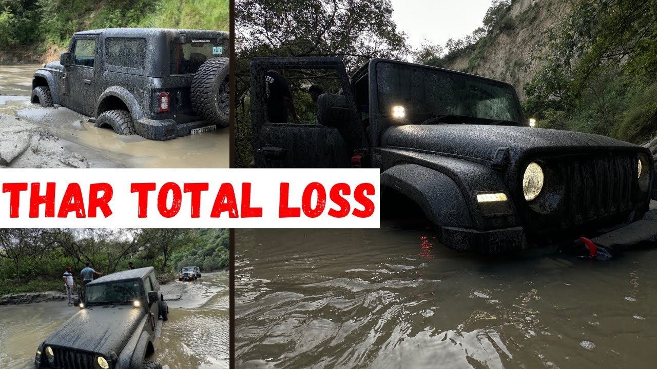 THAR VS ISUZU |total loss😰ENGINE Seized off-road gone wrong ❌#thar #thar4x4 #jimny #jattlife #isuzu