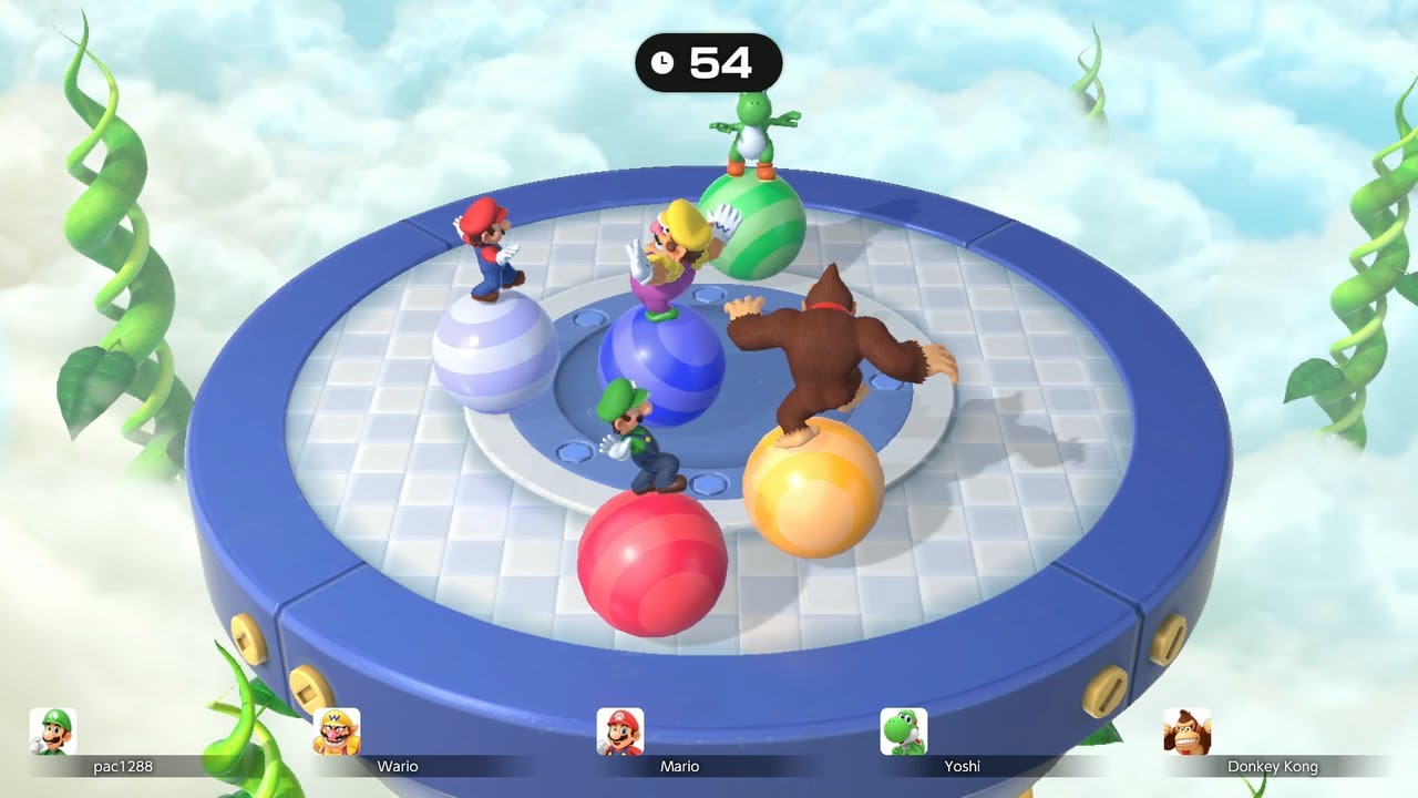 Super Mario Party Jamboree Minigame #94 Luigi vs Wario, Yoshi & Donkey Kong