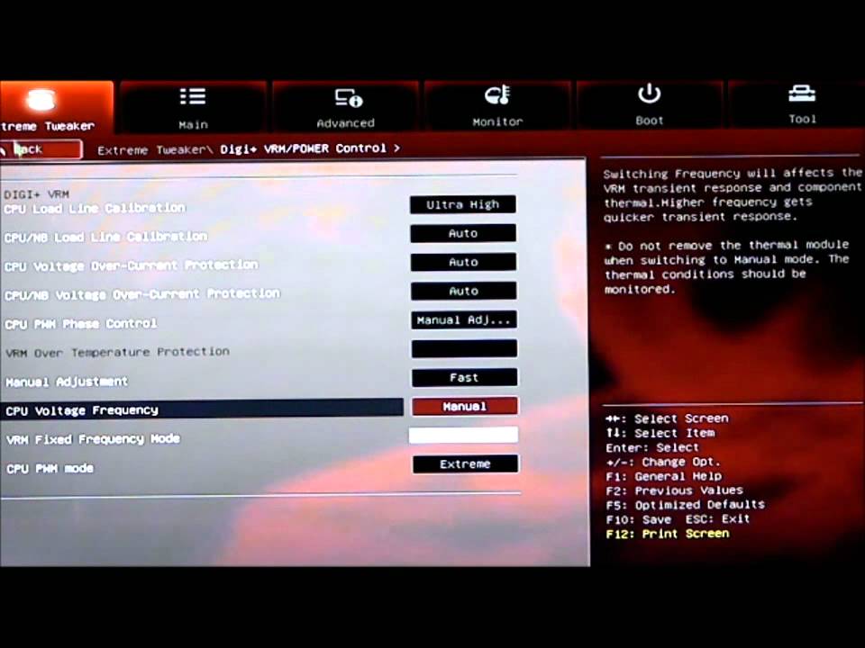 UEFI BIOS for the ASUS Crosshair V Formula Motherboard