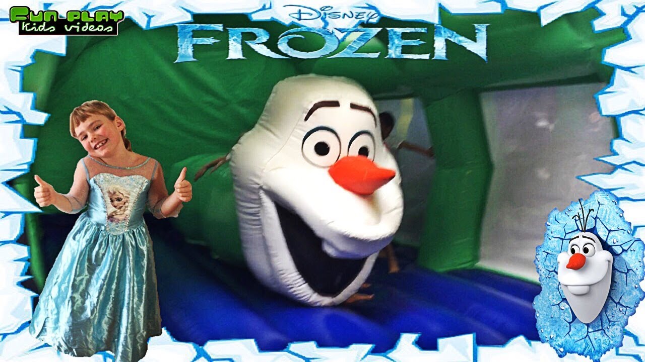 frozen anna and elsa olaf bouncy castle | indoor playground fun family play area for kids