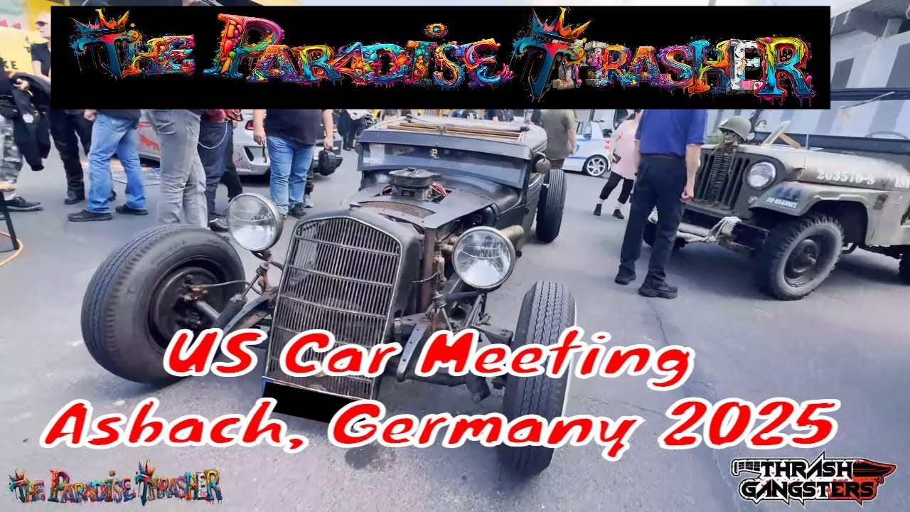 US car meeting in Asbach, Germany 2025 -  US Muscle Car Show - Grillhexen - and ThrashGangsters