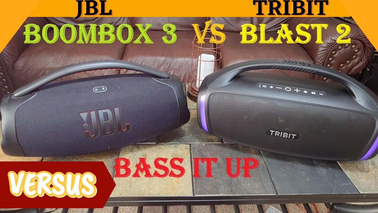 Tribit Stormbox Blast 2 vs JBL Boombox 3 🔊 Got Bass? Let's See How They Compare 😲 Battery Powered 🔋