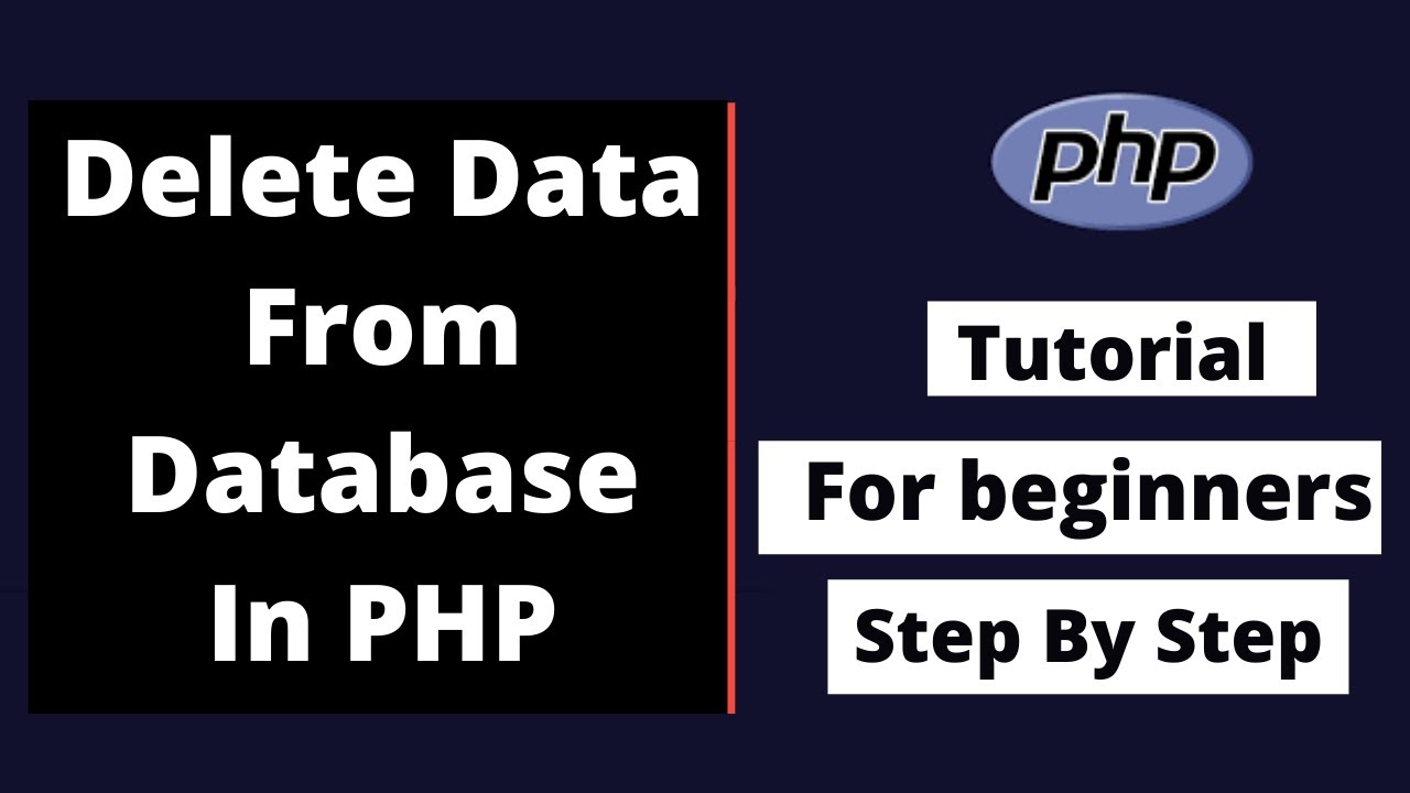 Как удалить данные из базы данных с помощью PHP | Учебник по PHP для начинающих: пошаговое руково...