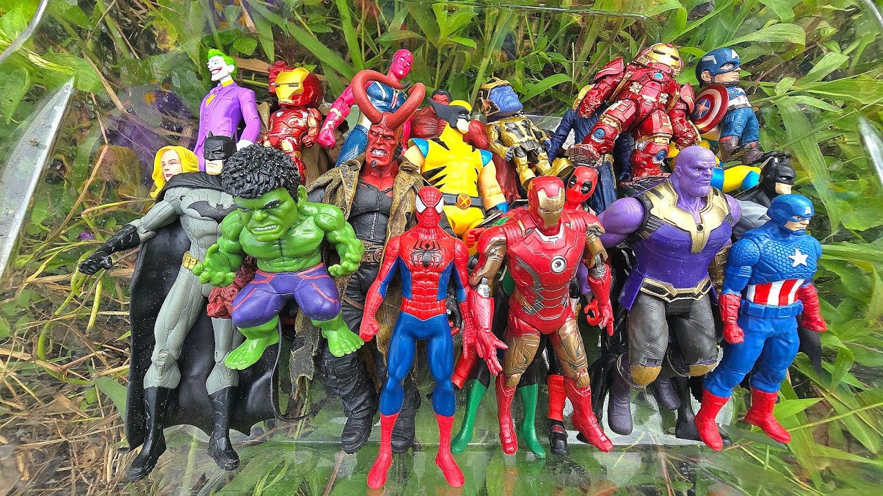 SUPERHEROES AVENGERS GAME, HULK SMASH, IRON SPIDER-MAN, THOR, THANOS, CAPTAIN AMERICA, IRON MAN 3